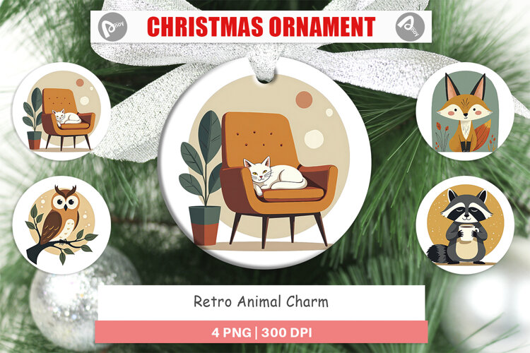 Ornament Retro Animal Charm example image 1