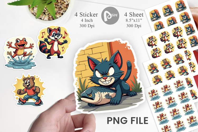 Vintage Stickers Png Image 16