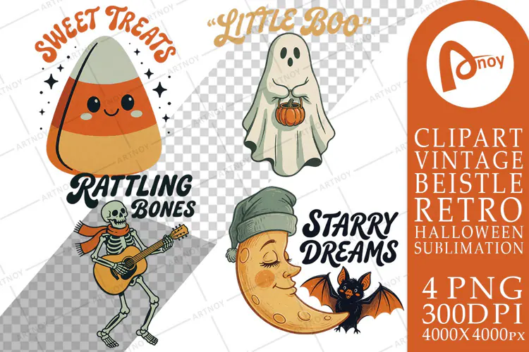 Retro Autumn Pumpkin Sublimation