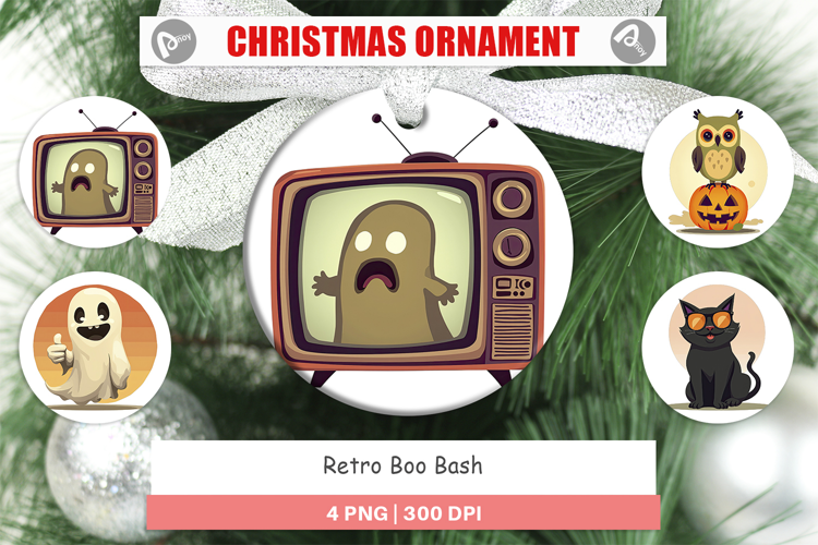 Ornament Retro Boo Bash