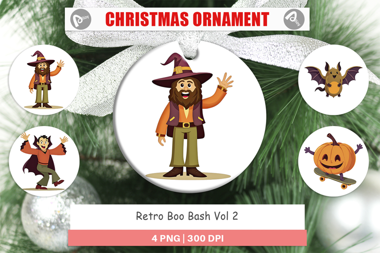 Ornament Retro Boo Bash