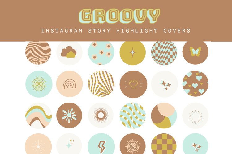 Instagram Story Highlight Covers, Retro Instagram Icons