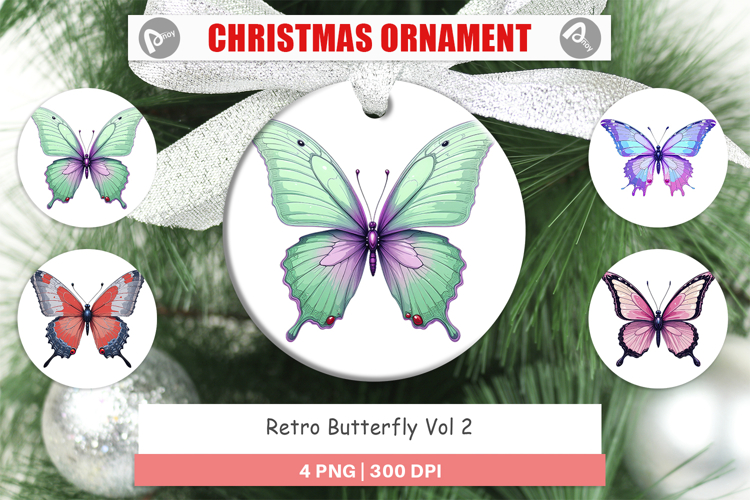 Ornament Retro Butterflies