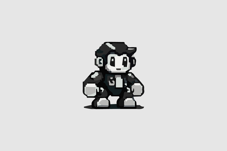 Retro Cartoon Robot Design Vector