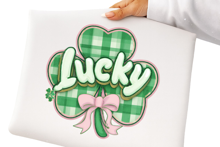 Retro Checker Shamrock Coquette