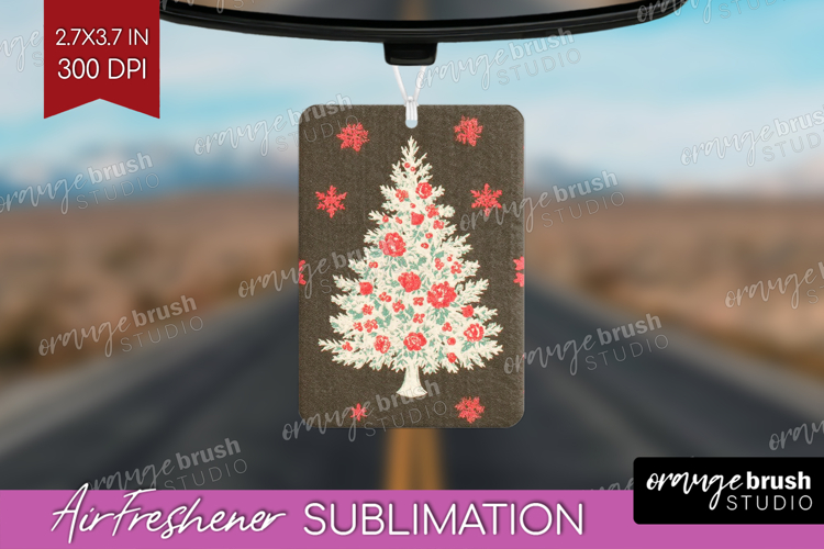 Retro Christmas Air Freshener PNG - Vintage Aesthetic PNG