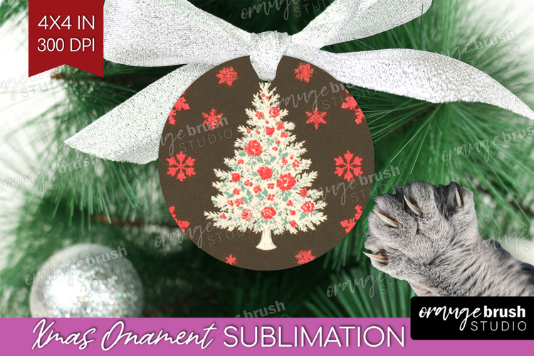 Retro Christmas Ornament PNG - Vintage Aesthetic PNG