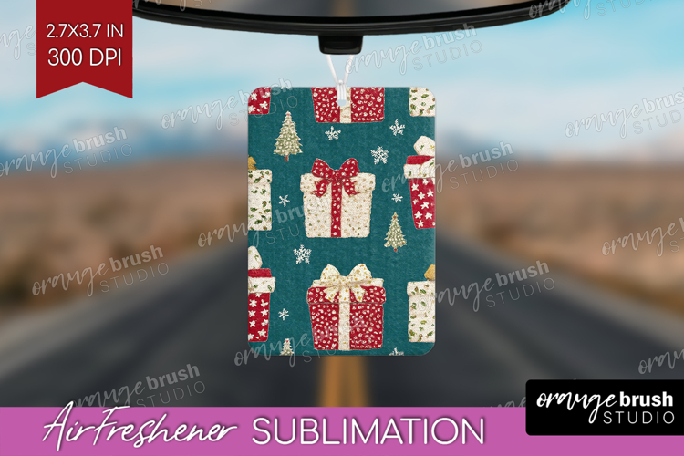 Retro Christmas Air Freshener PNG - Vintage Aesthetic PNG