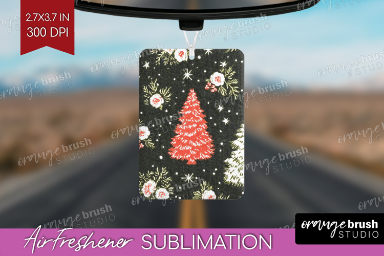 Retro Christmas Air Freshener PNG - Vintage Aesthetic PNG