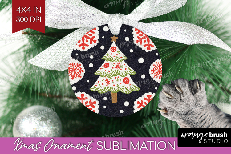 Retro Christmas Ornament PNG - Vintage Aesthetic PNG