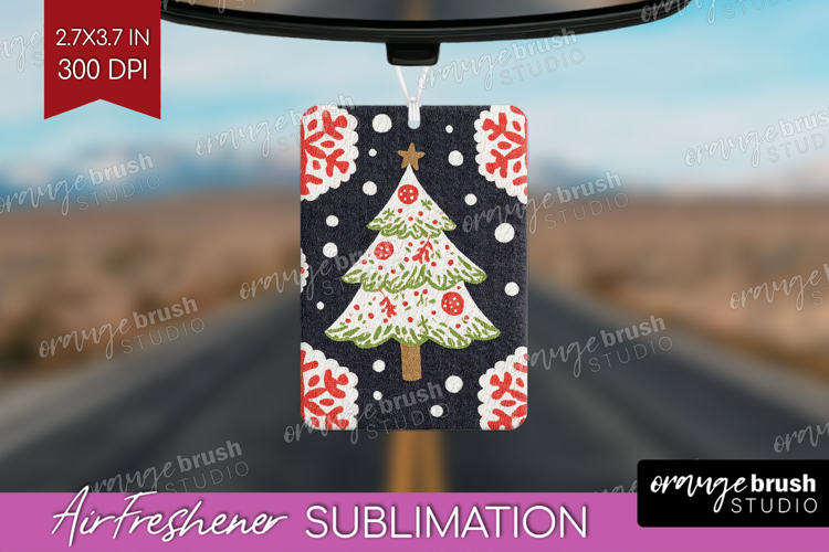 Retro Christmas Air Freshener PNG - Vintage Aesthetic PNG