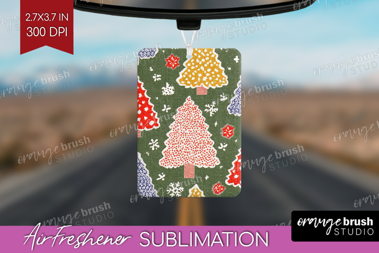 Retro Christmas Air Freshener PNG - Vintage Aesthetic PNG