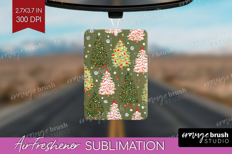 Retro Christmas Air Freshener PNG - Vintage Aesthetic PNG