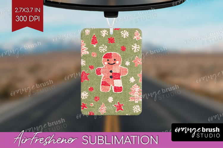 Retro Christmas Air Freshener PNG - Vintage Aesthetic PNG