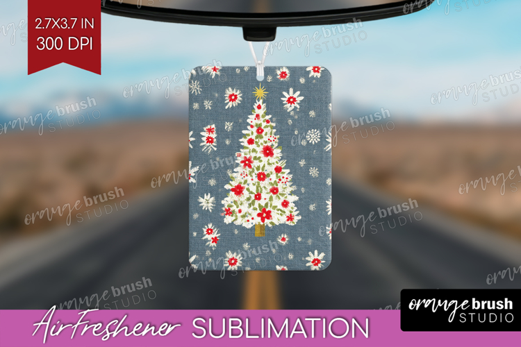 Retro Christmas Air Freshener PNG - Vintage Aesthetic PNG
