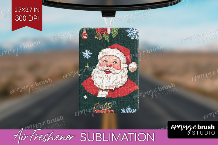 Retro Christmas Air Freshener PNG - Vintage Aesthetic PNG