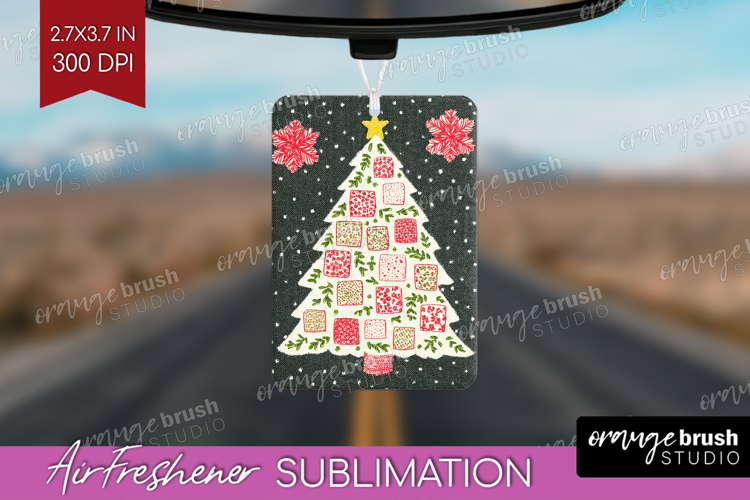 Retro Christmas Air Freshener PNG - Vintage Aesthetic PNG