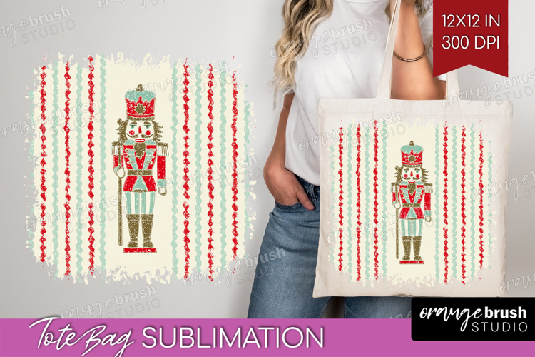 Retro Christmas Tote Bag - Vintage Aesthetic Tote Bag PNG