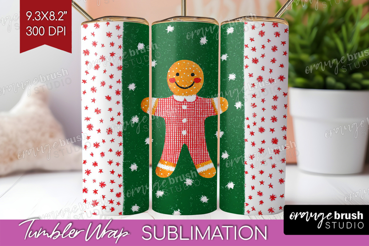 Retro Christmas Tumbler Wrap - Vintage Aesthetic Tumbler PNG
