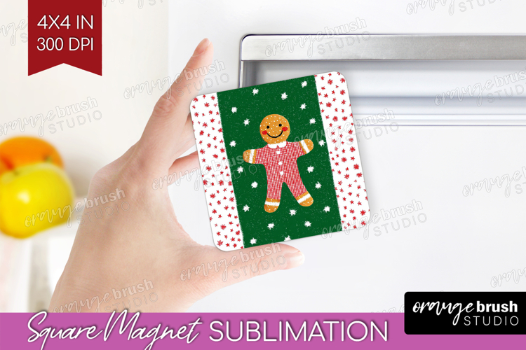 Retro Christmas Magnet Sublimation - Vintage Aesthetic PNG