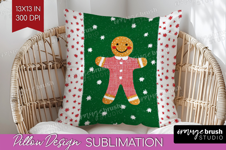 Retro Christmas Pillow Sublimation - Vintage Aesthetic Cover