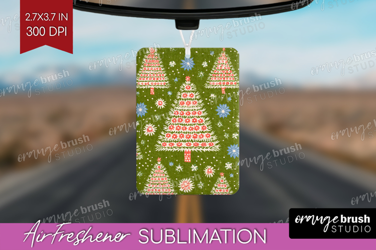 Retro Christmas Air Freshener PNG - Vintage Aesthetic PNG