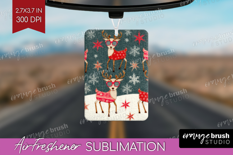 Retro Christmas Air Freshener PNG - Vintage Aesthetic PNG