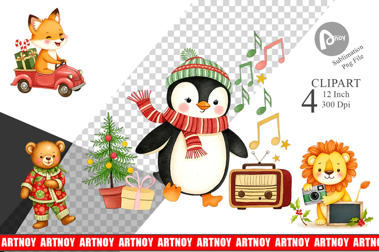 Christmas Watercolor Png Image 14