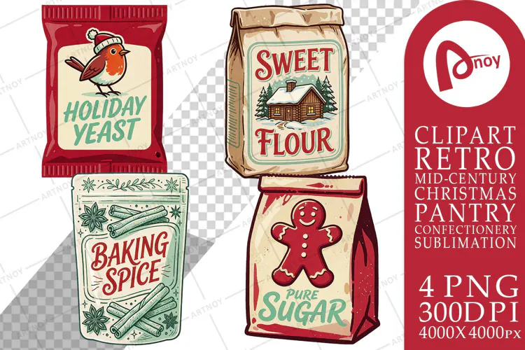 Christmas Baking Sacks Sublimation