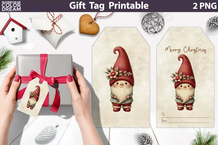 Christmas Gift Tags | Retro Christmas Tag Printable