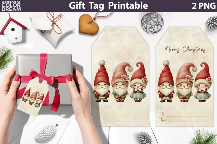 Christmas Gift Tags | Retro Christmas Tag Printable