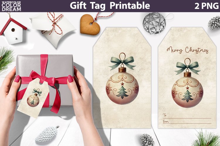 Christmas Tag Clipart Image 9