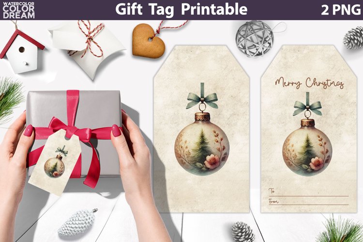Christmas Tag Clipart Image 6
