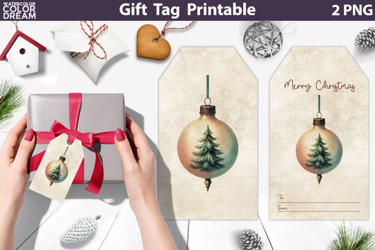 Christmas Bauble Gift Tags | Retro Christmas Tag Printable