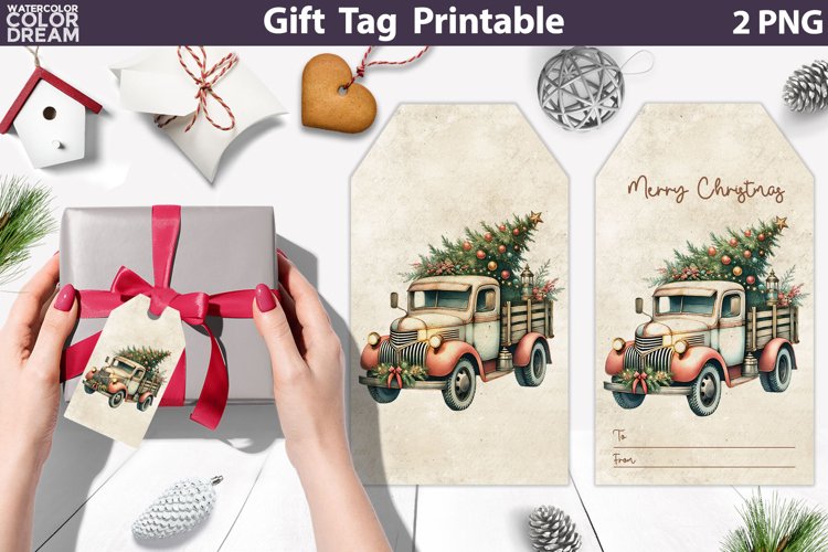 Christmas Tag Clipart Image 3