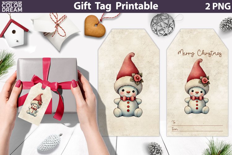 Christmas Tag Clipart Image 2