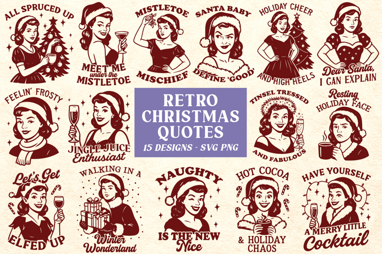 Vintage Christmas Svg Image 15