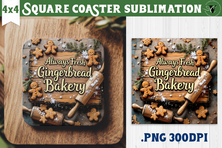 Retro Christmas Square Coasters | Christmas quotes