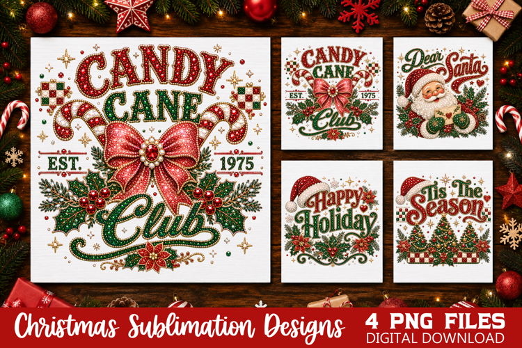 Retro Holiday Designs, Santa Claus Christmas PNG, Vintage