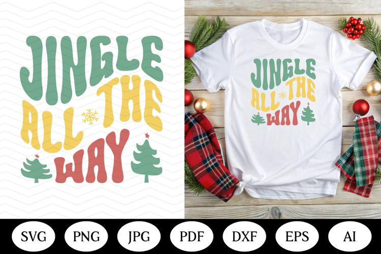 Retro Christmas SVG Design, christmas png dxf, illustrations