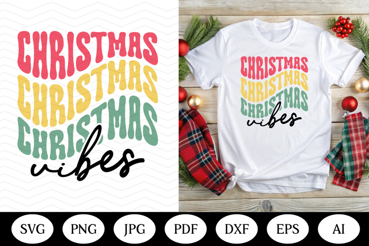 Retro Christmas SVG Design, christmas png dxf, illustrations