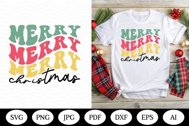 Retro Christmas SVG Design, christmas png dxf, illustrations