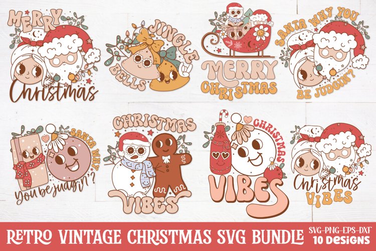 Vintage Christmas Svg Image 24