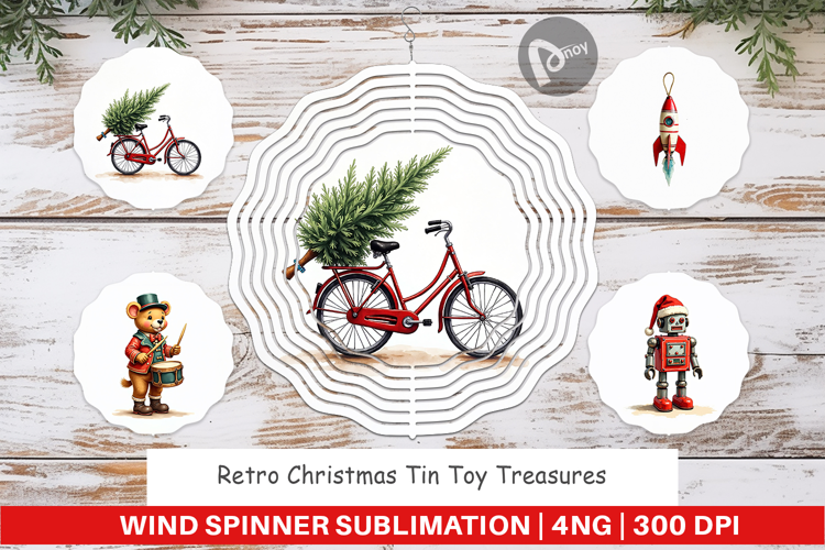 Retro Tin Toy Wind Spinner