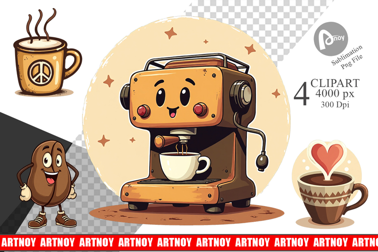 Clipart Retro Coffee