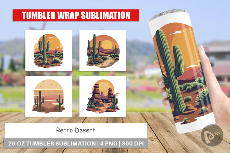 Tumbler Retro Desert Vibes