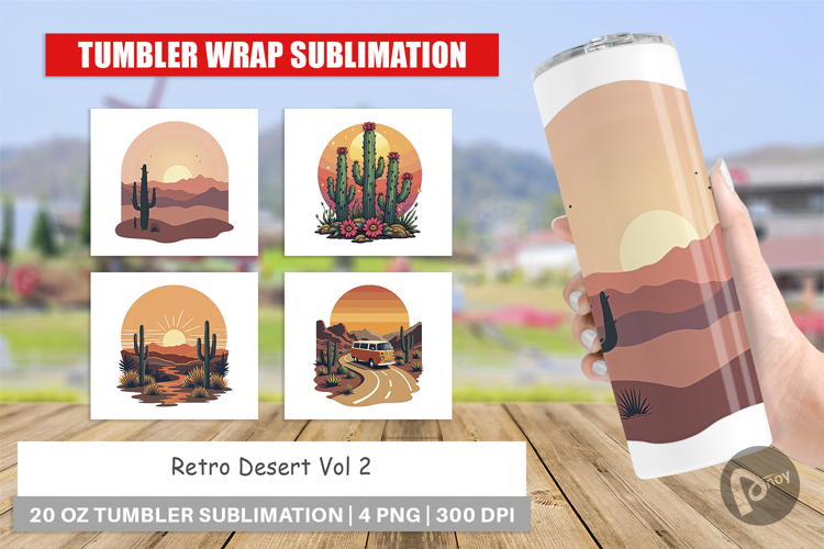 Tumbler Retro Desert Vibes