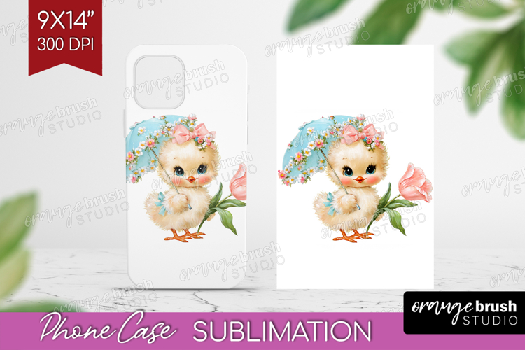 Retro Easter Phone Case PNG - Cute Animal Case PNG