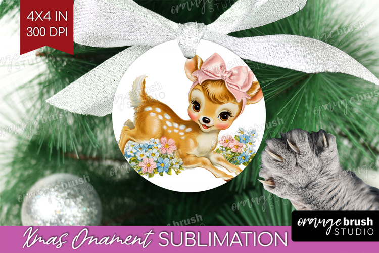 Retro Easter Ornament PNG - Cute Animal PNG Sublimation