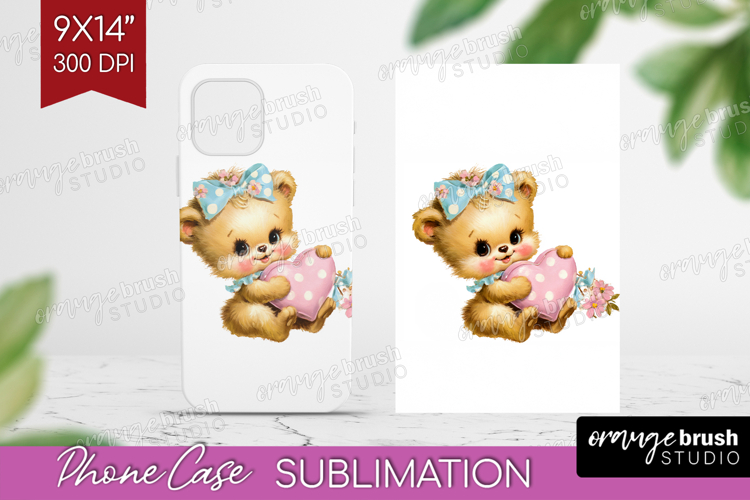 Retro Easter Phone Case PNG - Cute Animal Case PNG